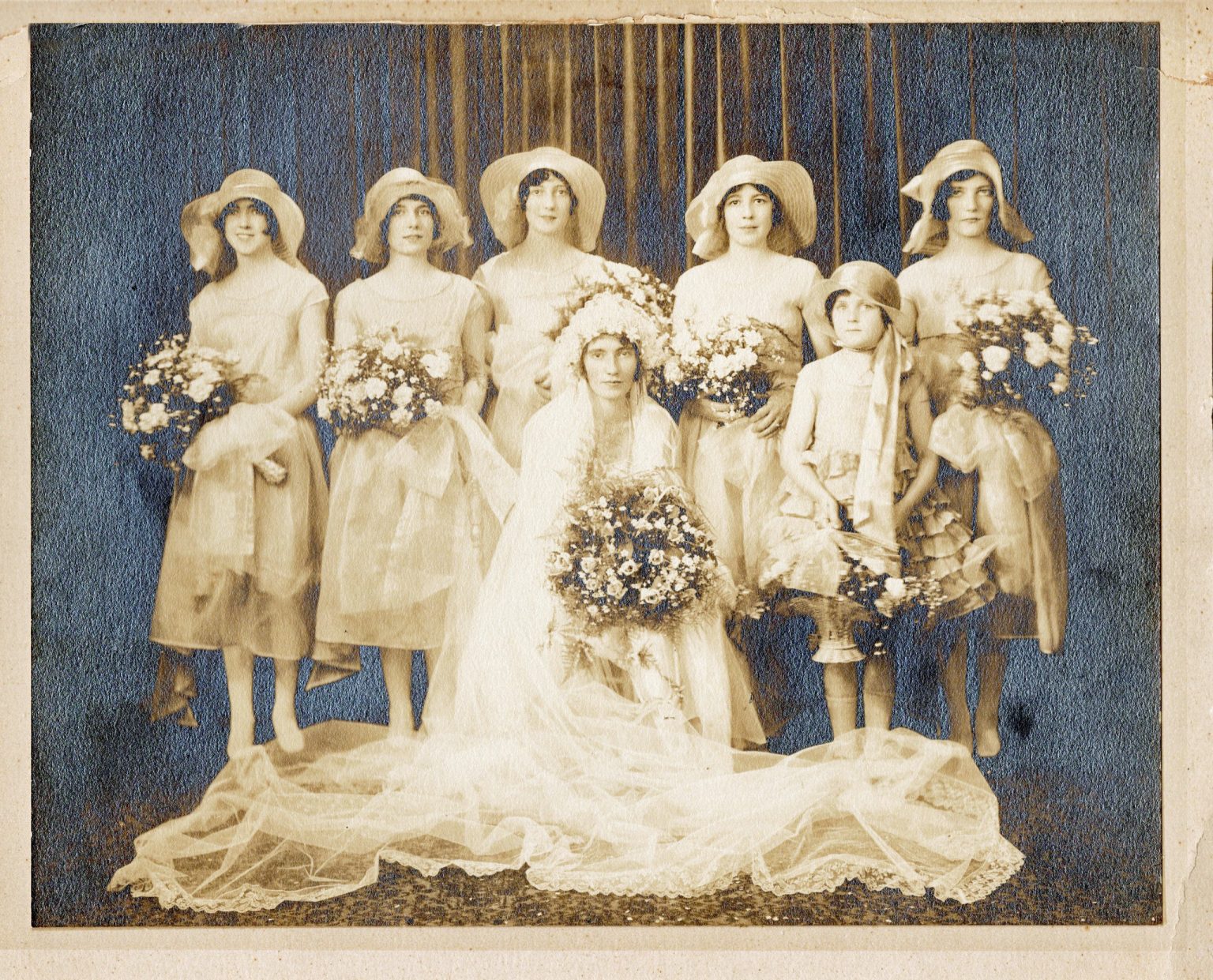 Ede’s Wedding – Helen Cooksley, Mabe, Rene, Ted, Nell, Cousin of Helen Cooksley, Margaret